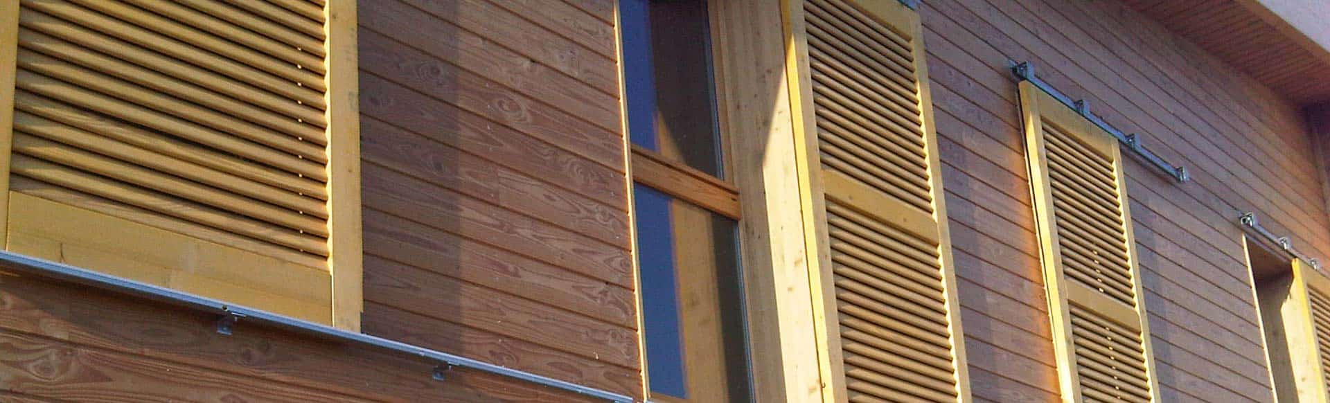 Slider facade volet bois